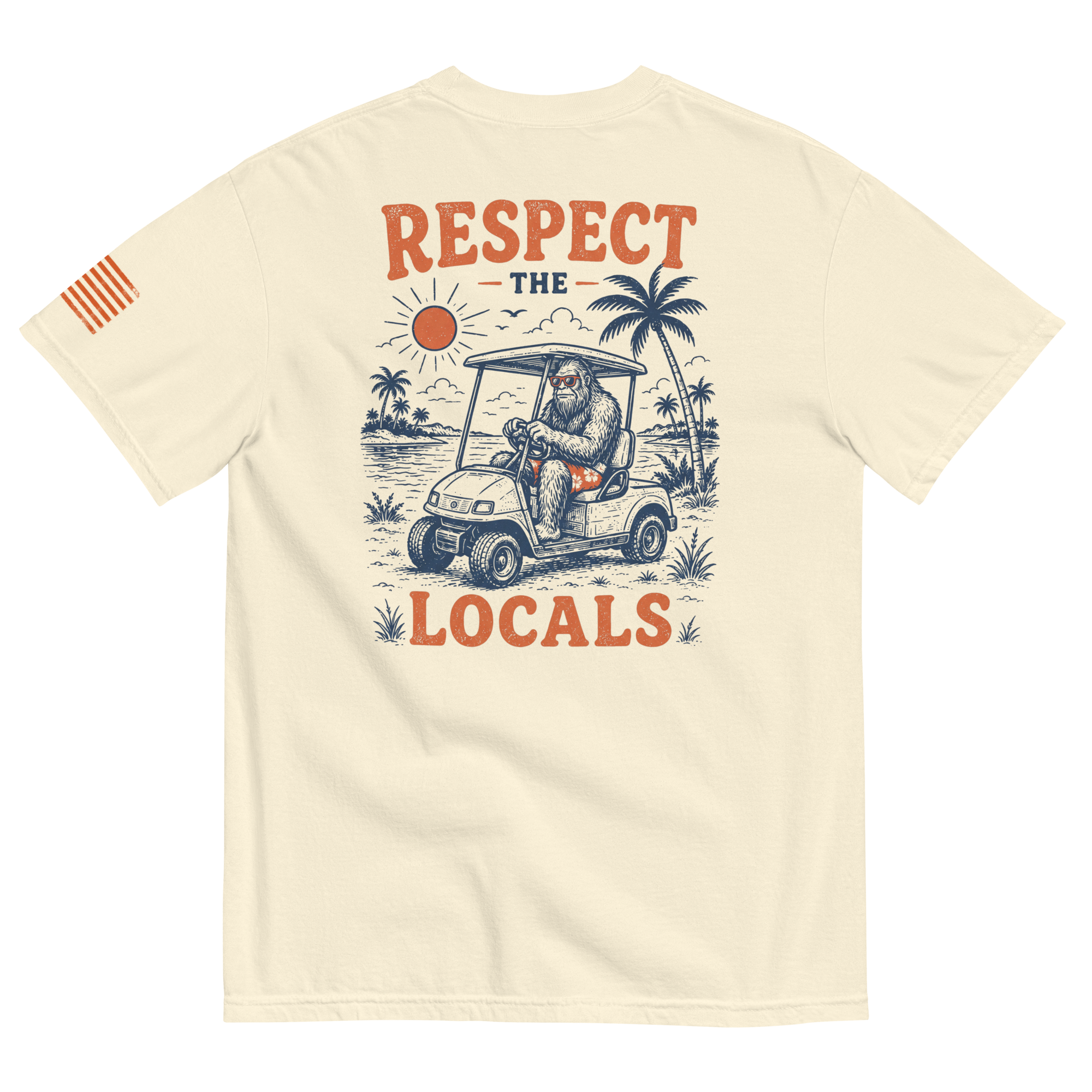 Respect the Locals Bigfoot Tee BACK GRAPHIC