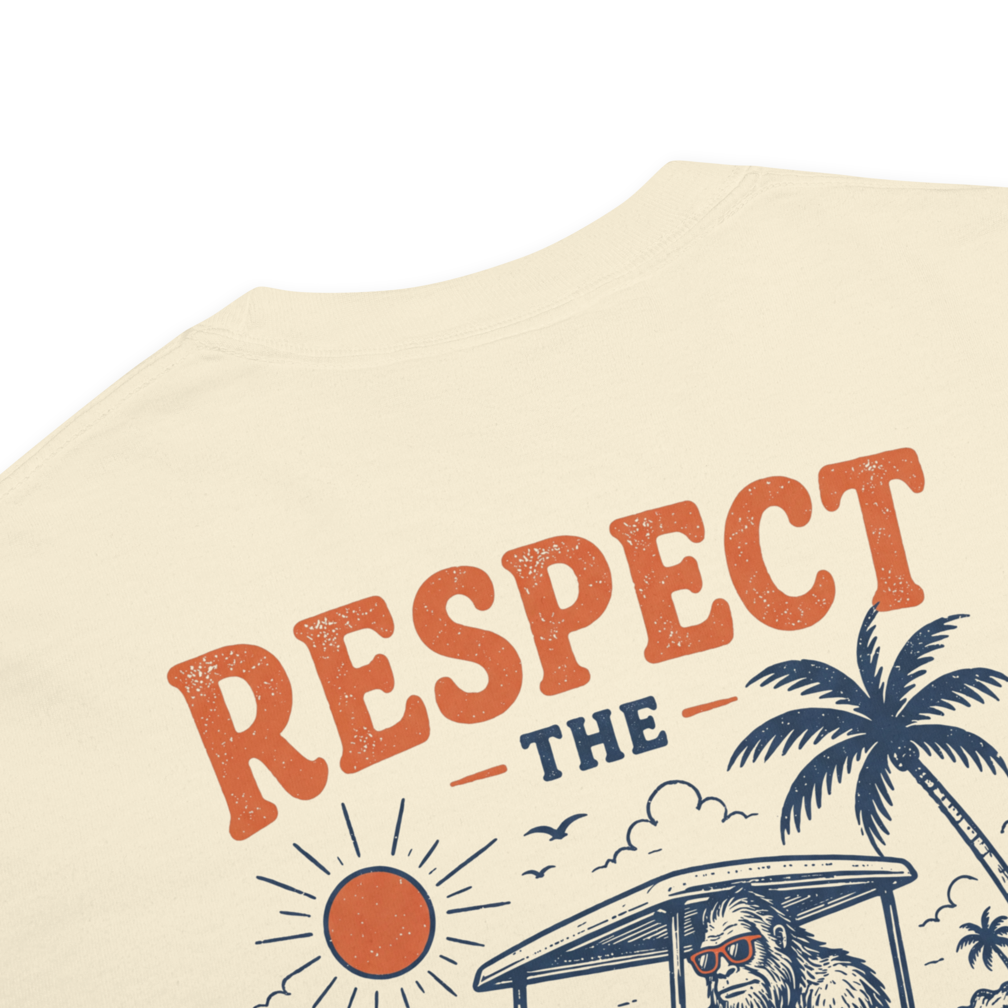 Respect the Locals Bigfoot Tee BACK GRAPHIC